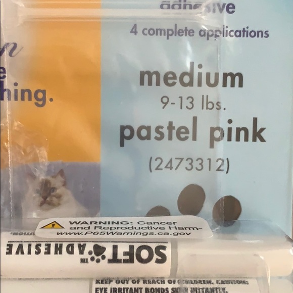 Soft Claws - Pink Nail Caps for Cats - no scratching furniture etc - Picture 2 of 6